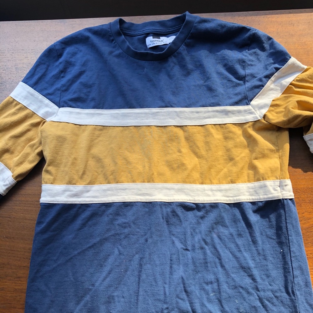 Topman Striped Blue shirt